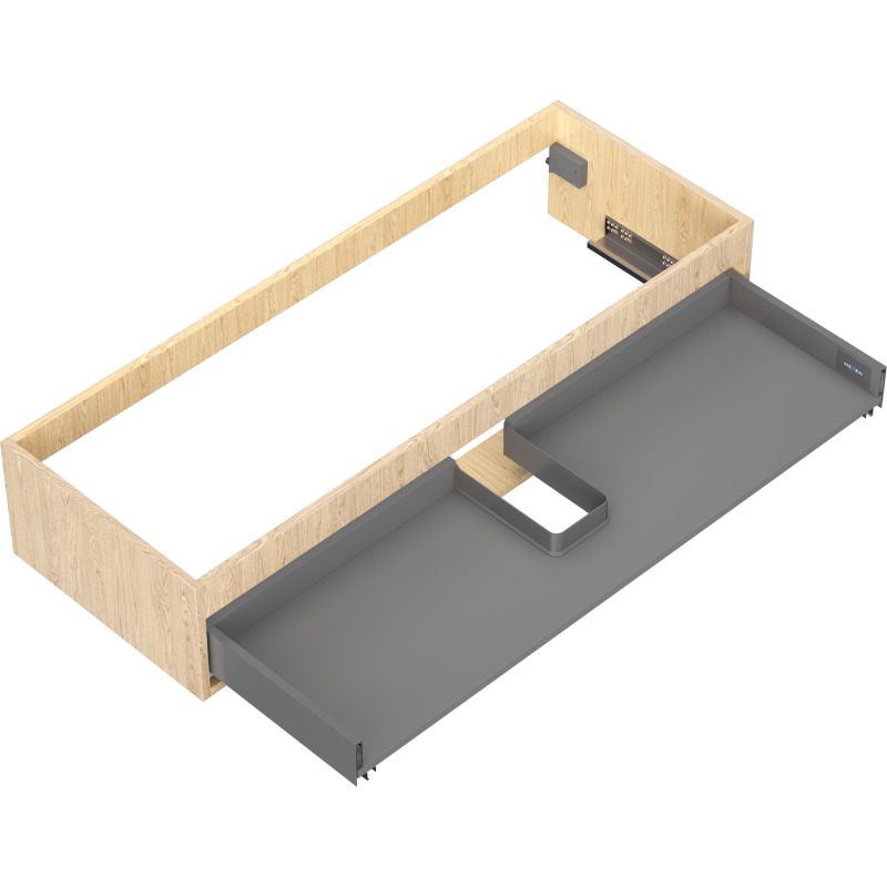 Mexen Box-A Korpus für Waschtischunterschrank 120 cm, 1 Schublade, Eiche - 91AX0-1200-235-1-81