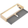 Mexen Box-A Korpus für Waschtischunterschrank 120 cm, 1 Schublade, Eiche - 91AX0-1200-235-1-81