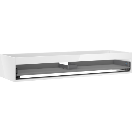 Mexen Box-A Waschtischunterschrankkorpus 140 cm, 1 Schublade, Weiß Hochglanz - 91AX0-1400-235-1-00