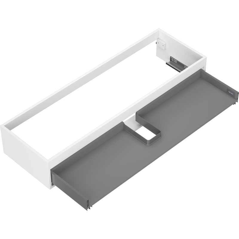 Mexen Box-A Korpus des Unterschranks 140 cm, 1 Schublade, Weiß Matt - 91AX0-1400-235-1-01