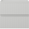 Mexen Rivel Badezimmer-Unterschrank 50 cm, 2 Schubladen, gerillt, grau matt - 91A20-05047-2-BFF62