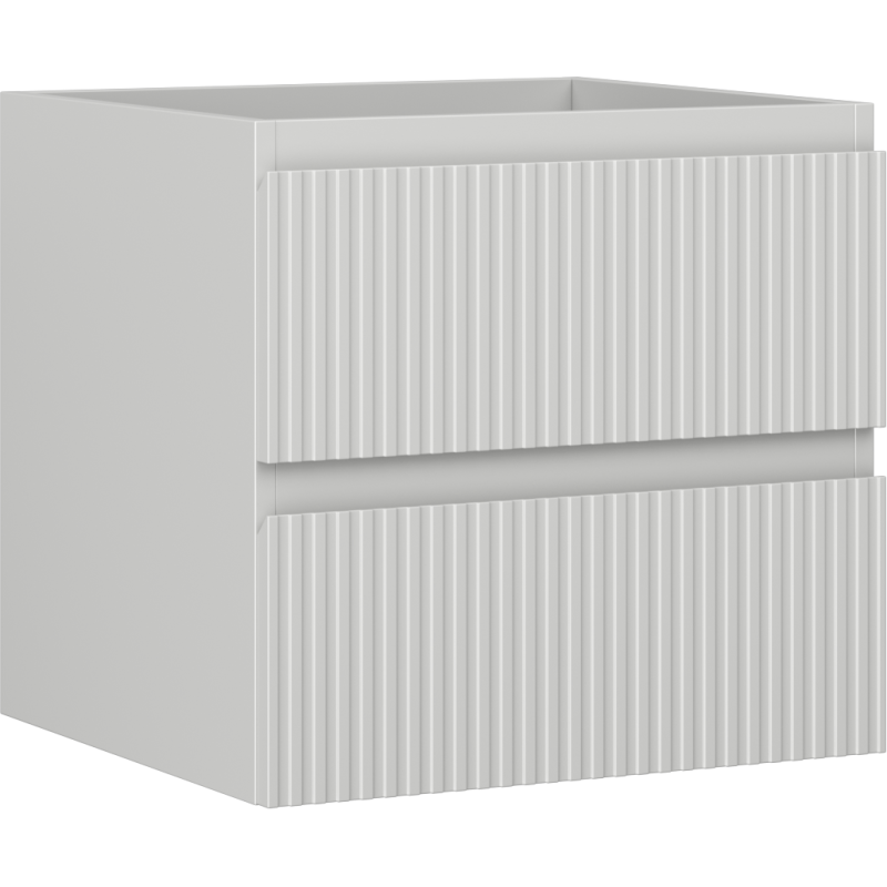 Mexen Rivel Badezimmer-Unterschrank 50 cm, 2 Schubladen, gerillt, grau matt - 91A20-05047-2-BFF62