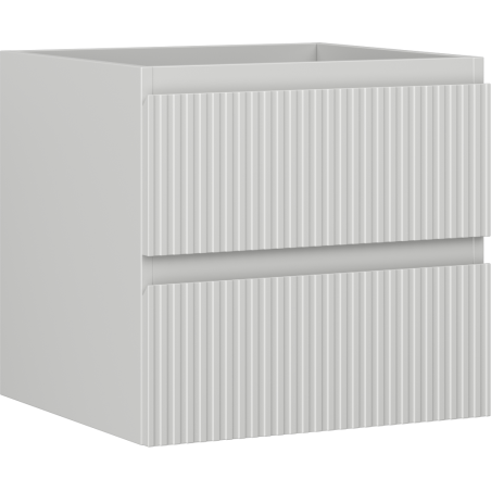 Mexen Rivel Badezimmer-Unterschrank 50 cm, 2 Schubladen, gerillt, grau matt - 91A20-05047-2-BFF62