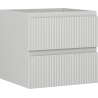 Mexen Rivel Badezimmer-Unterschrank 50 cm, 2 Schubladen, gerillt, grau matt - 91A20-05047-2-BFF62