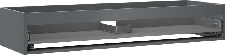 Mexen Box-A Korpus für Waschtischunterschrank 140 cm, 1 Schublade, Graphit Matt - 91AX0-1400-235-1-66