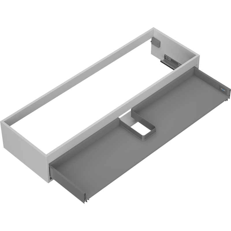 Mexen Box-A Waschtisch-Unterschrankkorpus 140 cm, 1 Schublade, Grau matt - 91AX0-1400-235-1-62