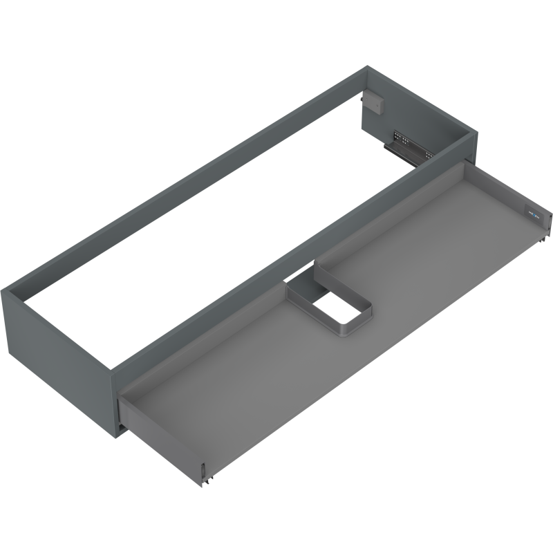 Mexen Box-A Korpus für Waschtischunterschrank 140 cm, 1 Schublade, Graphit Matt - 91AX0-1400-235-1-66