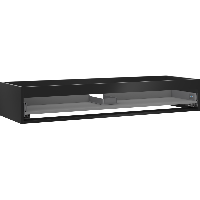 Mexen Box-A Korpus des Waschbeckenschranks 140 cm, 1 Schublade, Schwarz Matt - 91AX0-1400-235-1-71