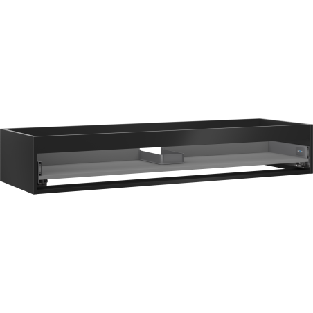 Mexen Box-A Korpus des Waschbeckenschranks 140 cm, 1 Schublade, Schwarz Matt - 91AX0-1400-235-1-71