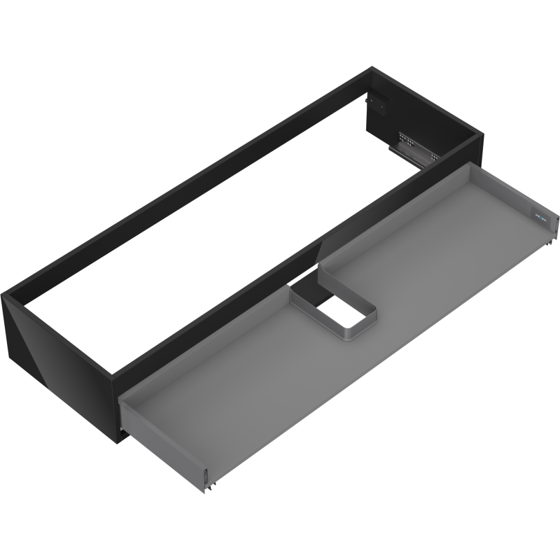 Mexen Box-A Schrankunterbau 140 cm, 1 Schublade, schwarzer Glanz - 91AX0-1400-235-1-70