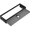 Mexen Box-A Schrankunterbau 140 cm, 1 Schublade, schwarzer Glanz - 91AX0-1400-235-1-70