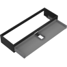 Mexen Box-A Korpus des Waschbeckenschranks 140 cm, 1 Schublade, Schwarz Matt - 91AX0-1400-235-1-71