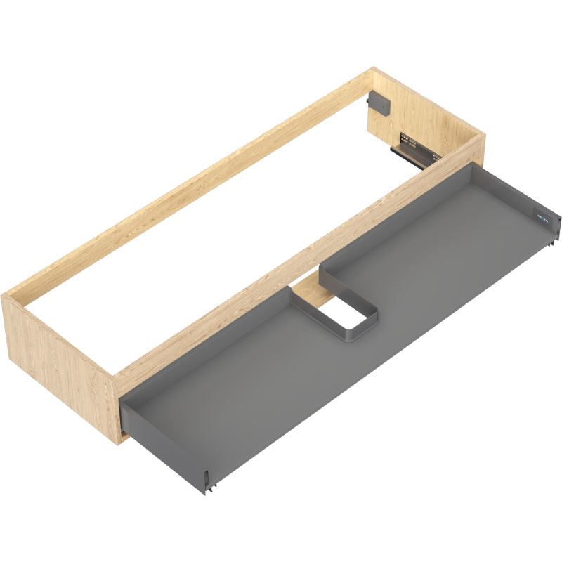 Mexen Box-A Korpus des Waschtischunterschranks 140 cm, 1 Schublade, Eiche - 91AX0-1400-235-1-81