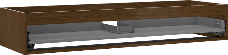 Mexen Box-A Unterschrankkorpus 140 cm, 1 Schublade, Nuss - 91AX0-1400-235-1-86