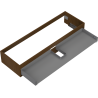 Mexen Box-A Unterschrankkorpus 140 cm, 1 Schublade, Nuss - 91AX0-1400-235-1-86