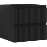 Mexen Rivel Badezimmer-Unterschrank 50 cm, 2 Schubladen, geriffelt, schwarz matt - 91A20-05047-2-BFF71