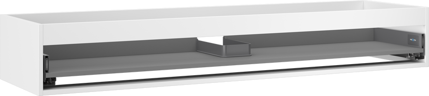 Mexen Box-A Korpus des Waschtischunterschranks 160 cm, 1 Schublade, weiß matt - 91AX0-1600-235-1-01