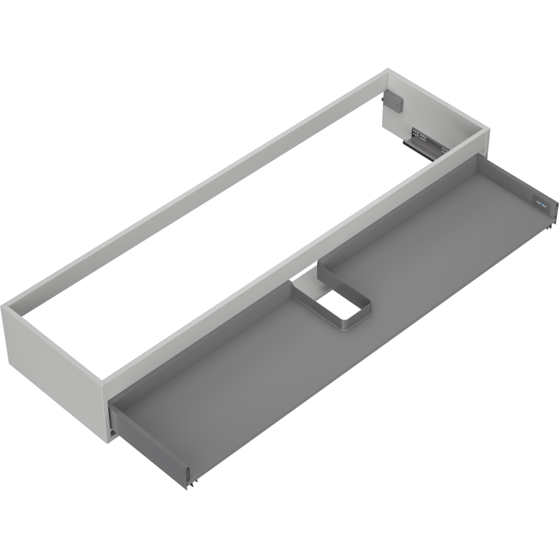 Mexen Box-A Schrankkorpus 160 cm, 1 Schublade, grauer Mattlack - 91AX0-1600-235-1-62
