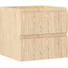 Mexen Rivel 50 cm Badezimmer-Unterschrank, 2 Schubladen, geriffelt, Eiche - 91A20-05047-2-BFF81