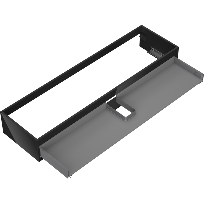 Mexen Box-A Unterschrank-Korpus 160 cm, 1 Schublade, Schwarz Hochglanz - 91AX0-1600-235-1-70
