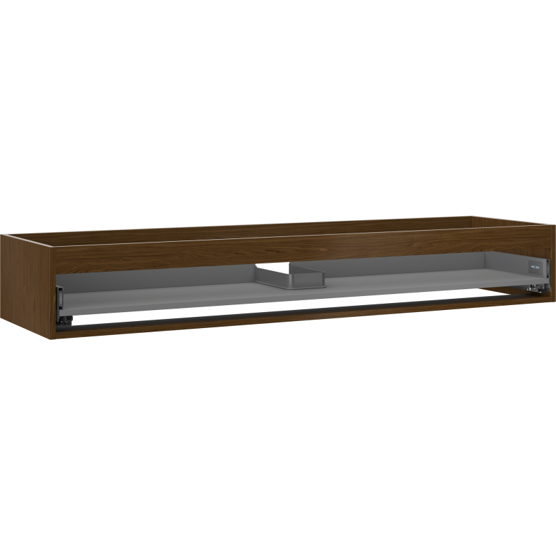 Mexen Box-A Waschtischunterschrank 160 cm, 1 Schublade, Nussbaum - 91AX0-1600-235-1-86