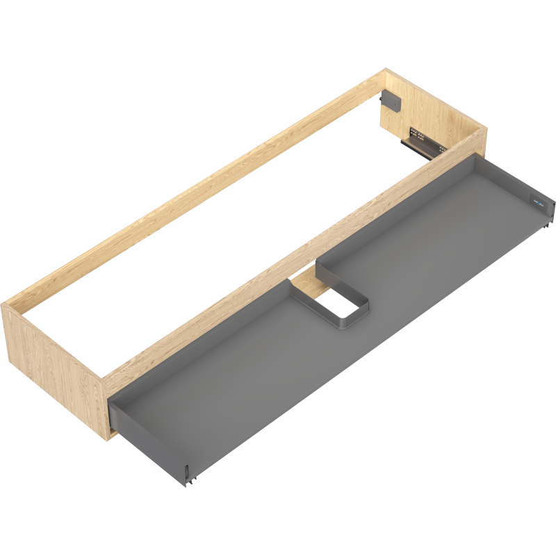 Mexen Box-A Korpus Waschtischunterschrank 160 cm, 1 Schublade, Eiche - 91AX0-1600-235-1-81