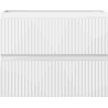 Mexen Rivel Badezimmer-Unterschrank 60 cm, 2 Schubladen, geriffelt, weiß matt - 91A20-06047-2-BFF01