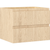 Mexen Rivel Badezimmer-Unterschrank 60 cm, 2 Schubladen, gerillt, Eiche - 91A20-06047-2-BFF81