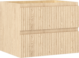 Mexen Rivel Badezimmer-Unterschrank 60 cm, 2 Schubladen, gerillt, Eiche - 91A20-06047-2-BFF81