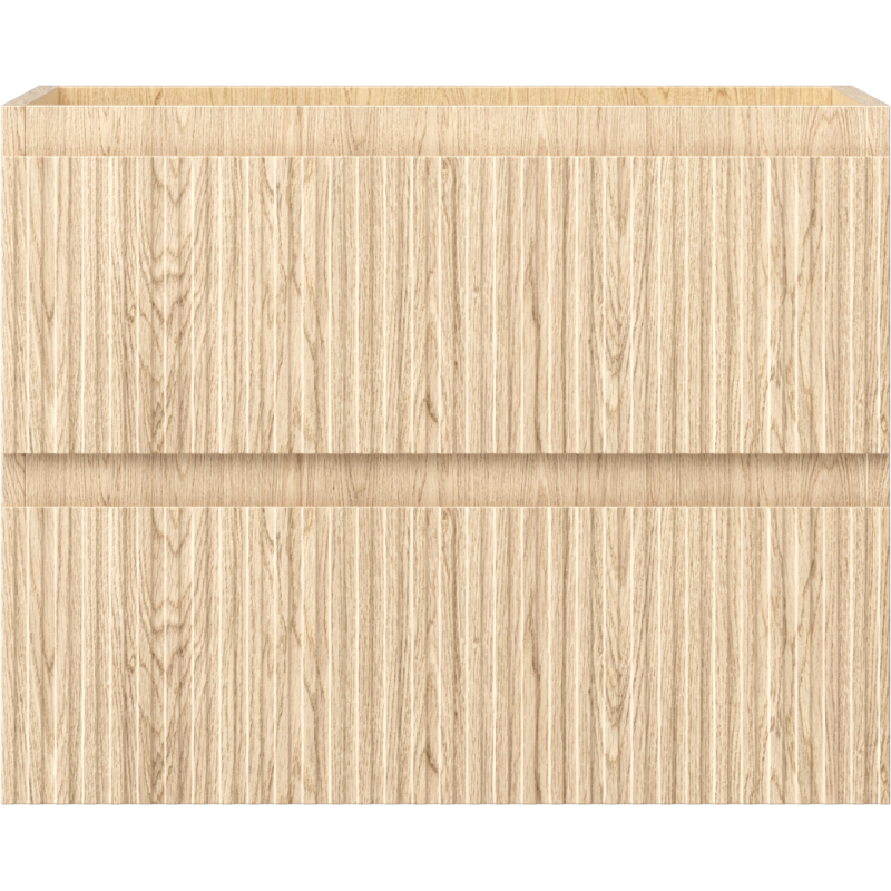 Mexen Rivel Badezimmer-Unterschrank 60 cm, 2 Schubladen, gerillt, Eiche - 91A20-06047-2-BFF81