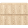 Mexen Rivel Badezimmer-Unterschrank 60 cm, 2 Schubladen, gerillt, Eiche - 91A20-06047-2-BFF81