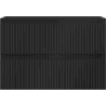 Mexen Rivel Badezimmerschrank unter dem Waschbecken 70 cm, 2 Schubladen, gerillt, schwarz matt - 91A20-07047-2-BFF71