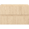 Mexen Rivel Badezimmer-Unterschrank 70 cm, 2 Schubladen, geriffelt, Eiche - 91A20-07047-2-BFF81
