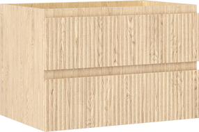 Mexen Rivel Badezimmer-Unterschrank 70 cm, 2 Schubladen, geriffelt, Eiche - 91A20-07047-2-BFF81