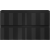 Mexen Rivel Badezimmerunterschrank 80 cm, 2 Schubladen, geriffelt, schwarz matt - 91A20-08047-2-BFF71