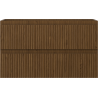 Mexen Rivel Badezimmerschrank unter Waschbecken 80 cm, 2 Schubladen, gerillt, Nussbaum - 91A20-08047-2-BFF86