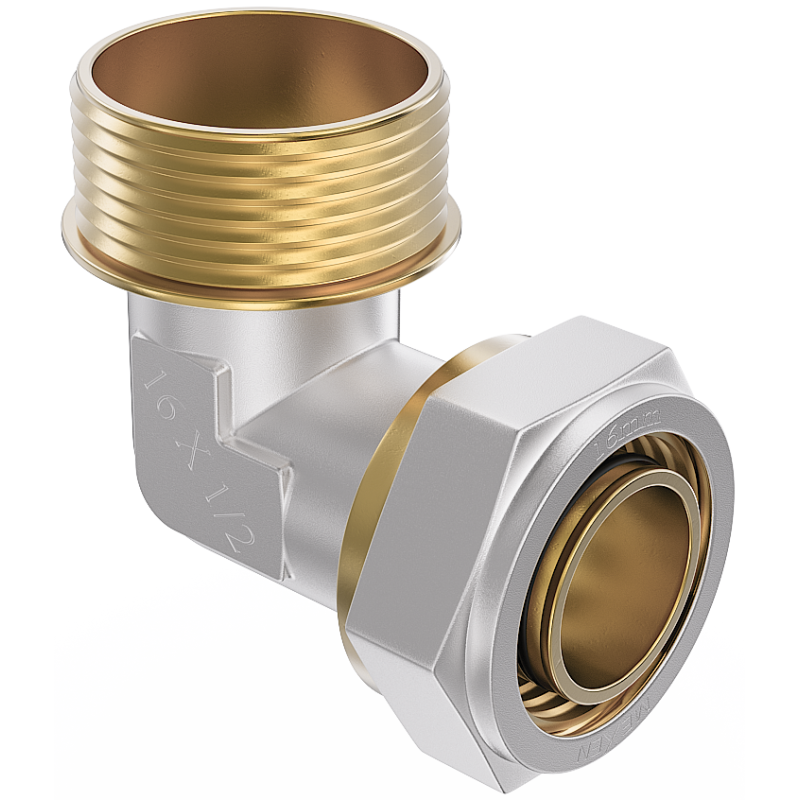 Mexen PEX-S Verschraubtes Knie PEX 25 x 3/4 GZ - W97227-2534M-00