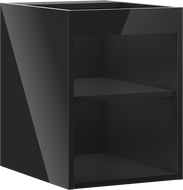 Mexen Box-A Unterschrankschrankkorpus 35 cm, schwarzer Glanz - 91AX1-0350-470-1-70