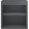 Mexen Box-A Schrankkorpus für Waschtischunterschrank 45 cm, Graphit matt - 91AX1-0450-470-1-66