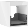 Mexen Box-A Korpus des Waschtischunterschranks 40 cm, 1 Schublade, Weiß Hochglanz - 91AX0-0400-470-1-00