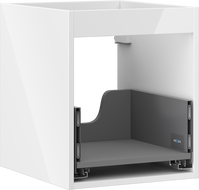 Mexen Box-A Korpus des Waschtischunterschranks 40 cm, 1 Schublade, Weiß Hochglanz - 91AX0-0400-470-1-00