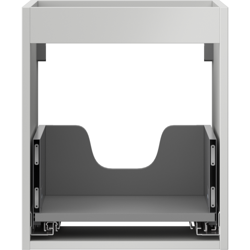 Mexen Box-A Korpus für Waschbeckenschrank 40 cm, 1 Schublade, graumatt - 91AX0-0400-470-1-62