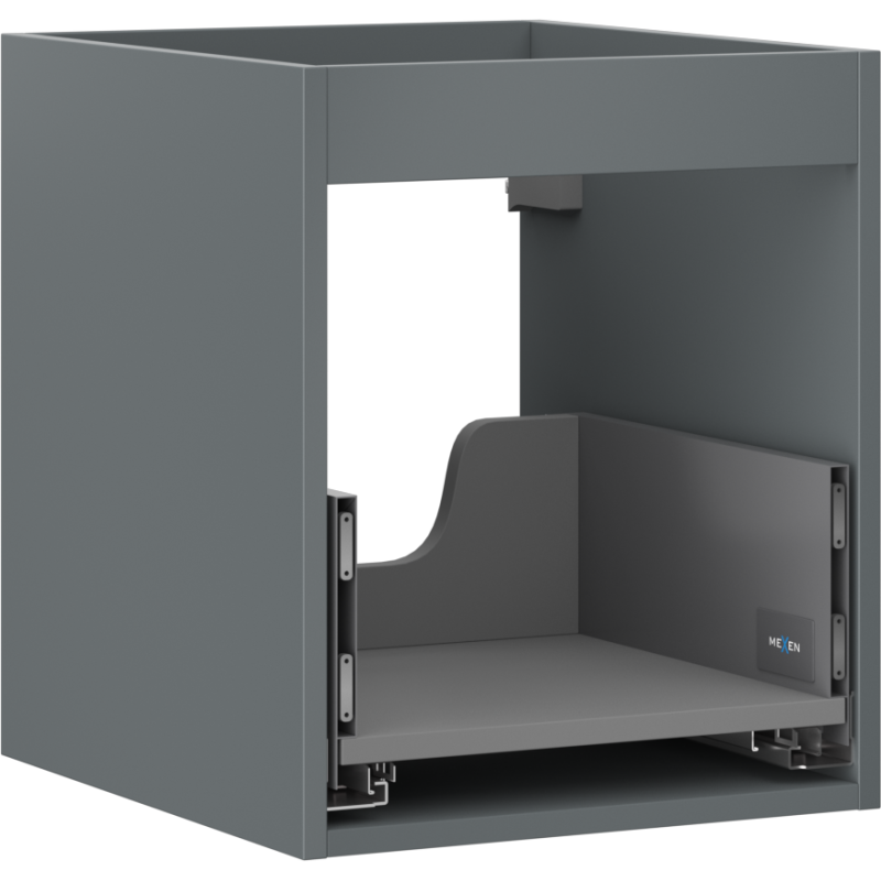 Mexen Box-A Unterschrank-Korpus 40 cm, 1 Schublade, mattem Graphit - 91AX0-0400-470-1-66