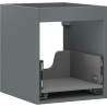 Mexen Box-A Unterschrank-Korpus 40 cm, 1 Schublade, mattem Graphit - 91AX0-0400-470-1-66