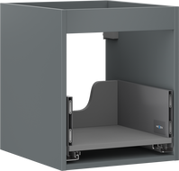 Mexen Box-A Unterschrank-Korpus 40 cm, 1 Schublade, mattem Graphit - 91AX0-0400-470-1-66