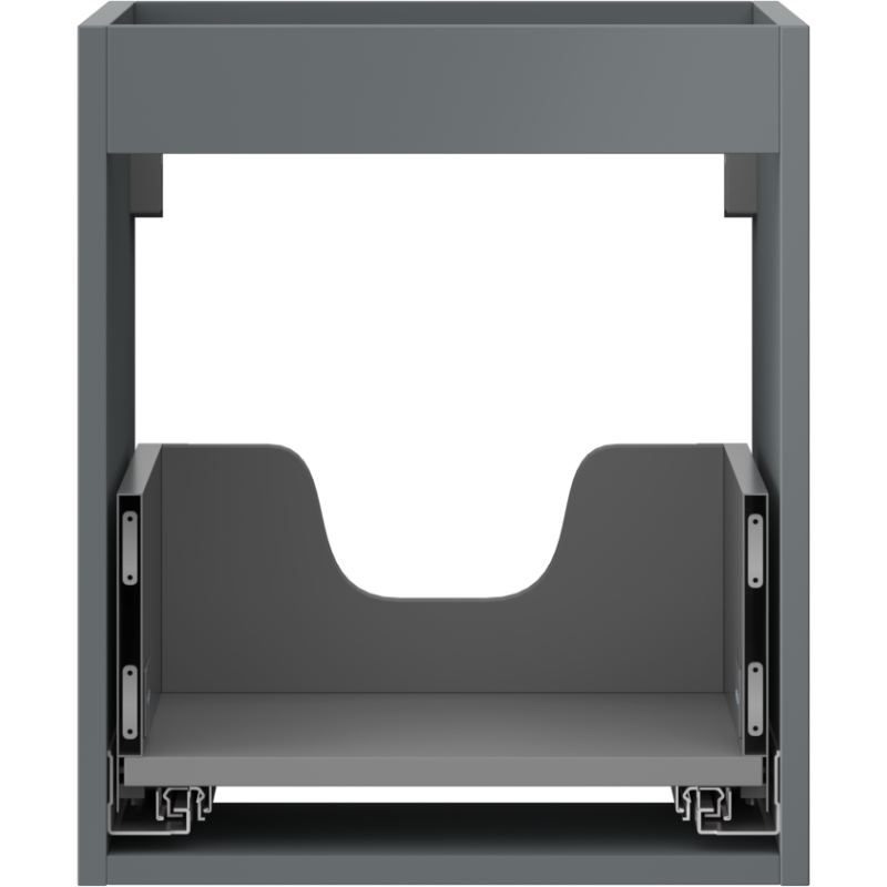 Mexen Box-A Unterschrank-Korpus 40 cm, 1 Schublade, mattem Graphit - 91AX0-0400-470-1-66