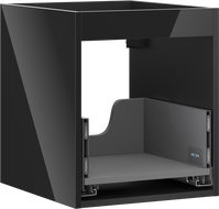Mexen Box-A Waschtischunterschrankkorpus 40 cm, 1 Schublade, schwarz glänzend - 91AX0-0400-470-1-70