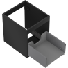 Mexen Box-A Korpus für Waschtischunterschrank 40 cm, 1 Schublade, Schwarz Matt - 91AX0-0400-470-1-71