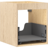 Mexen Box-A Korpus des Waschtischunterschranks 40 cm, 1 Schublade, Eiche - 91AX0-0400-470-1-81