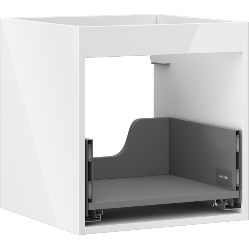 Mexen Box-A Korpus für Waschtischunterschrank 45 cm, 1 Schublade, weiß glänzend - 91AX0-0450-470-1-00